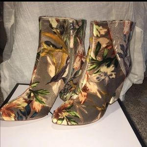 Floral booties